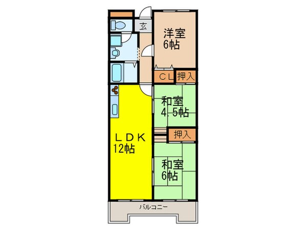 シェリール五月が丘南の物件間取画像